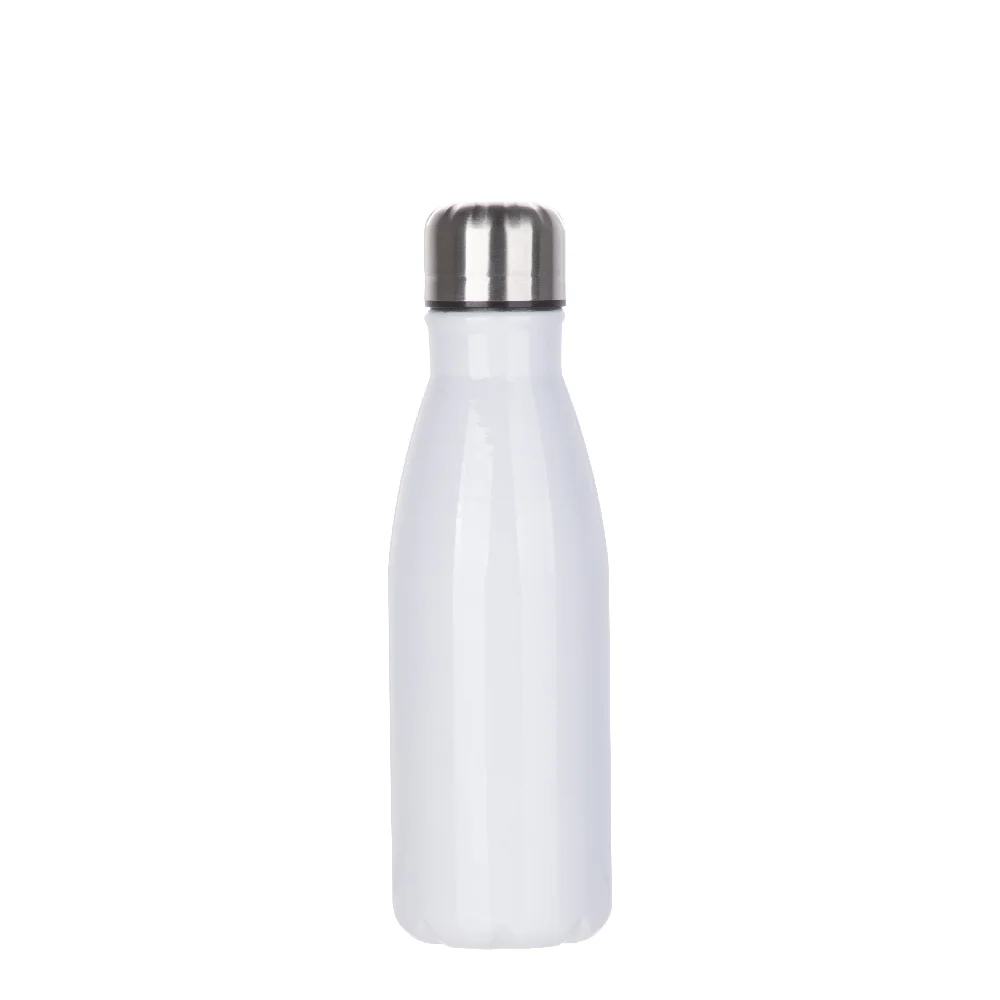 Aluminum Cola Shaped Bottle(17oz/500ml,Sublimation blank,White) thumbnail 1