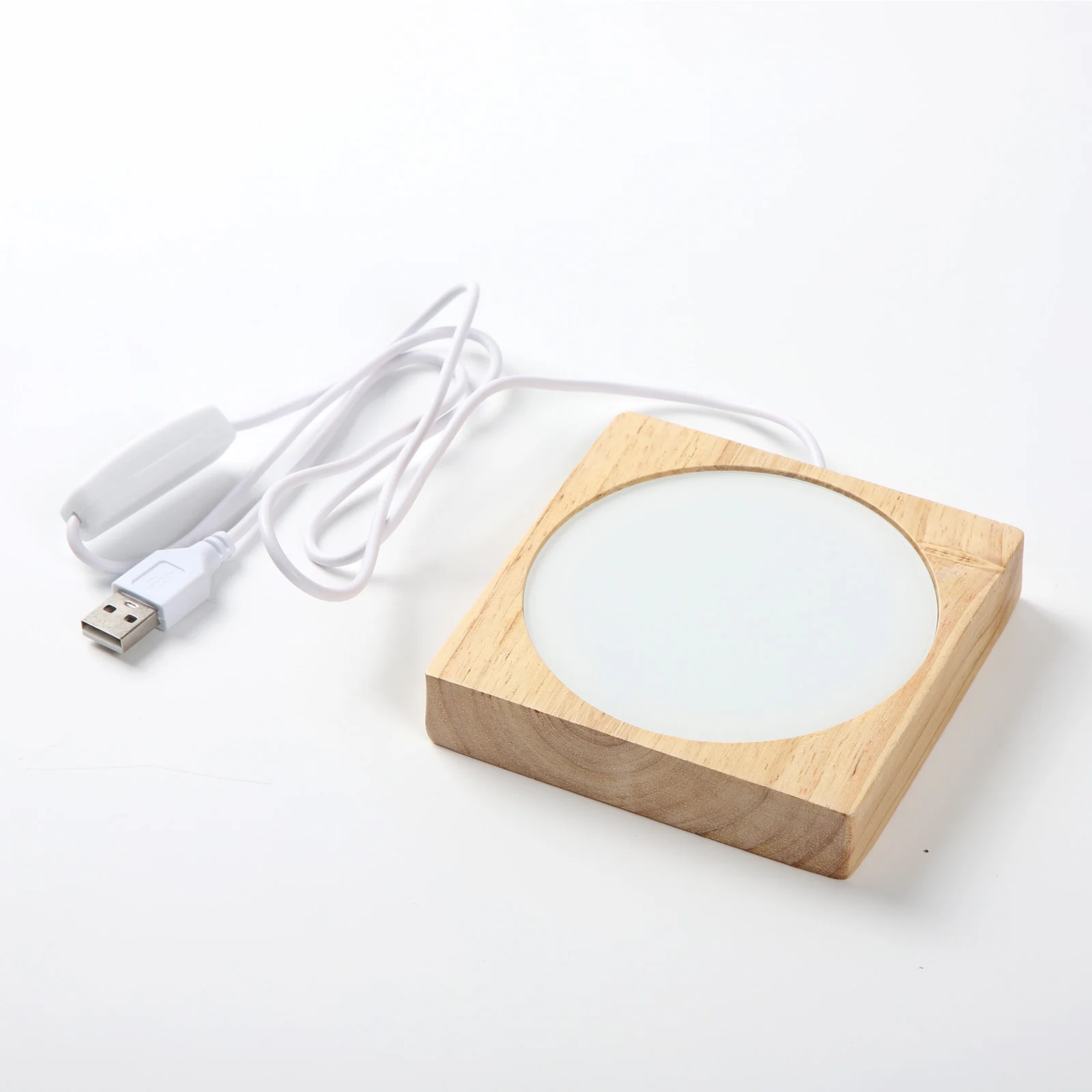 LED Night Light Wood Stand (Square,10x10x2cm) thumbnail 4