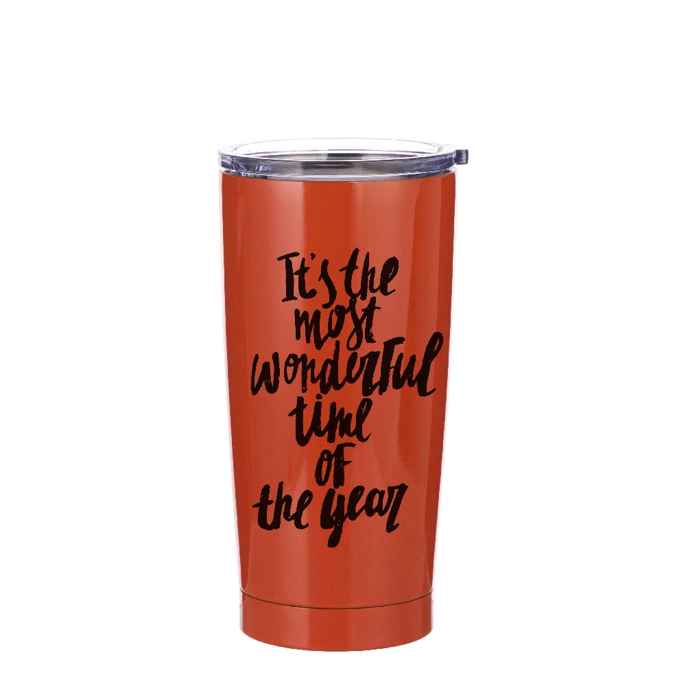 Stainless Steel Tumbler(20oz/600ml,Sublimation blank,Orange) thumbnail 2
