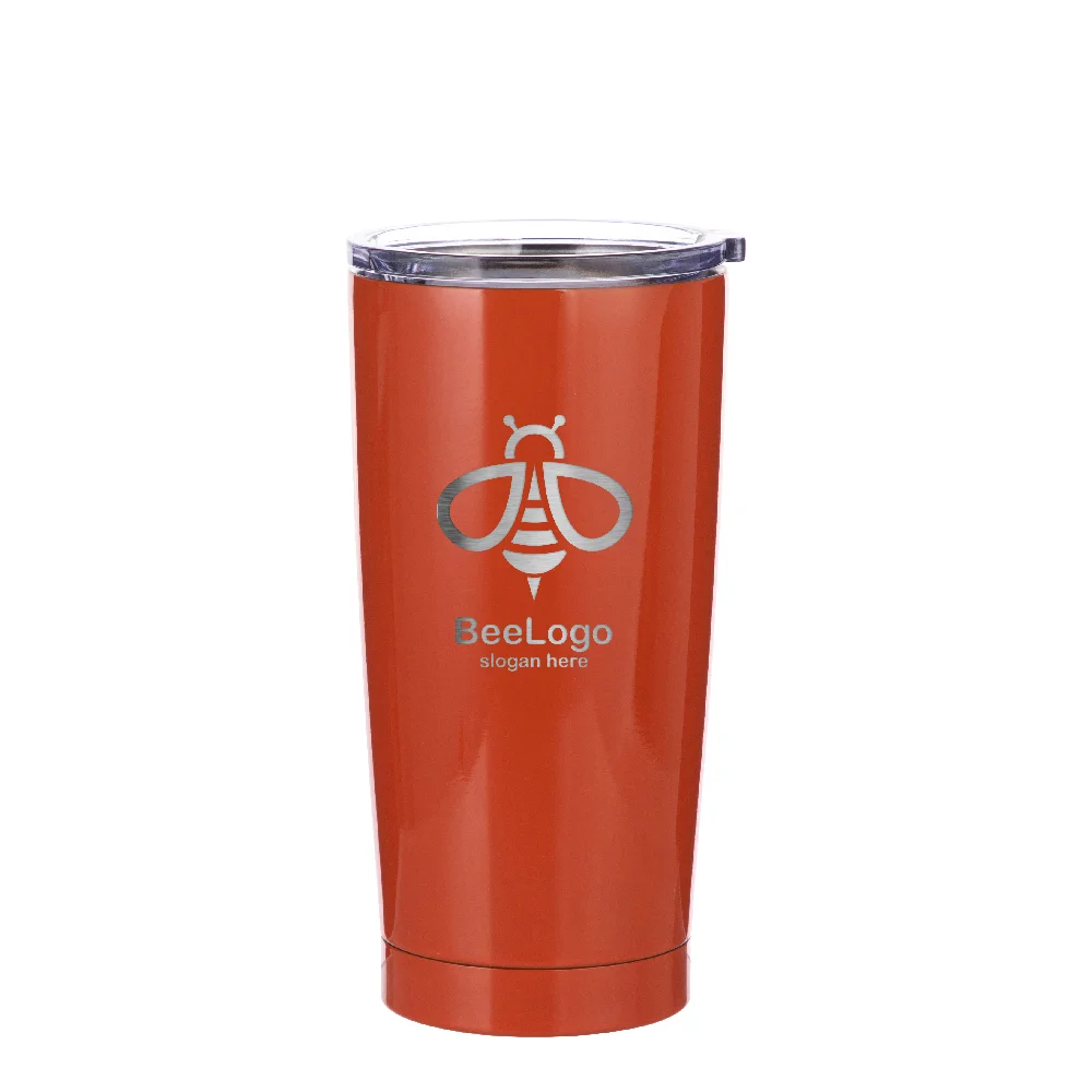 Stainless Steel Tumbler(20oz/600ml,Sublimation blank,Orange) thumbnail 3