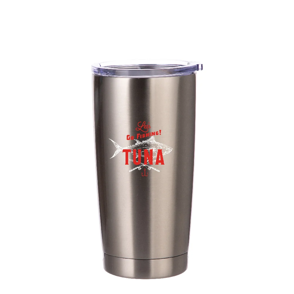 Stainless Steel Tumbler(20oz/600ml,Sublimation blank,Silver) thumbnail 3