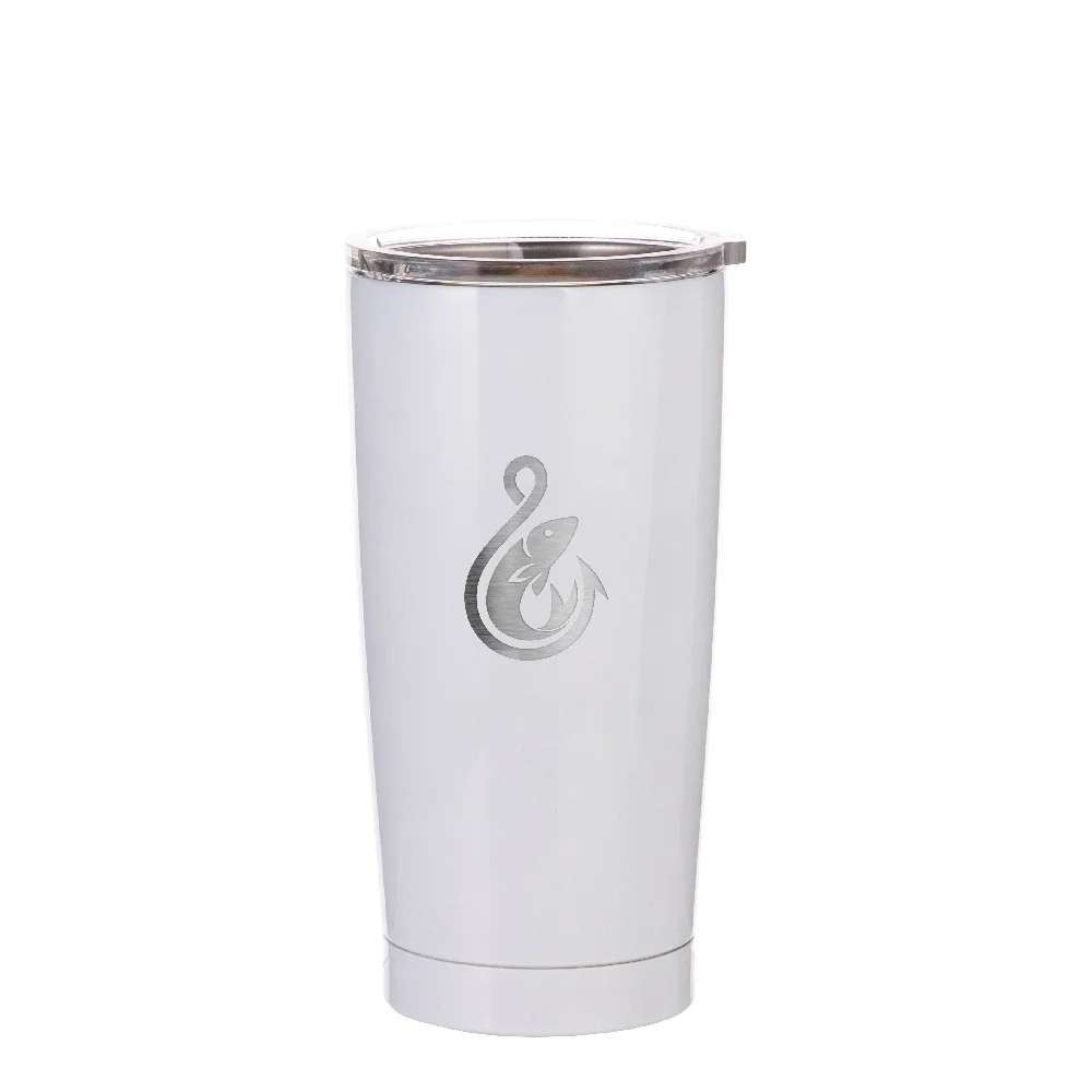 Stainless Steel Tumbler(20oz/600ml,Sublimation blank,White) thumbnail 3