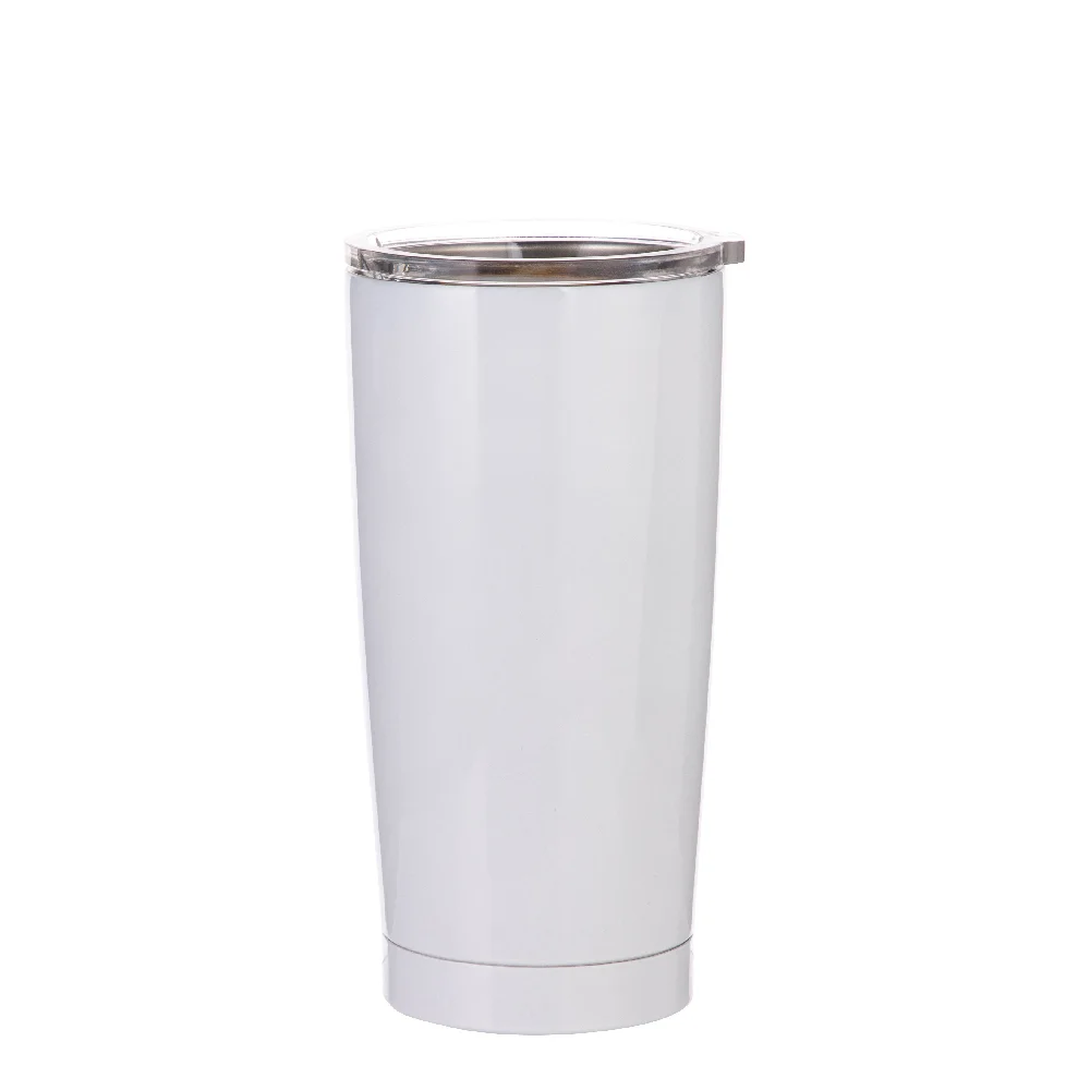 Stainless Steel Tumbler(20oz/600ml,Sublimation blank,White) thumbnail 1