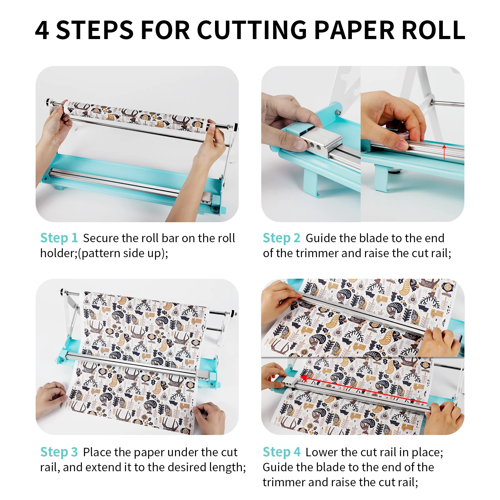 Horizontal Kraft Paper Roll Vinyl Film Dispensers and Cutters thumbnail 3