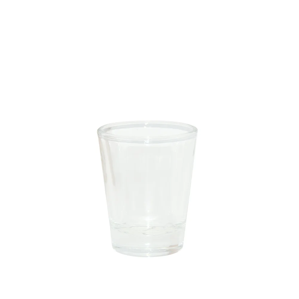 1.5oz Blank Sublimation Glass Shot Mug Clear thumbnail 1