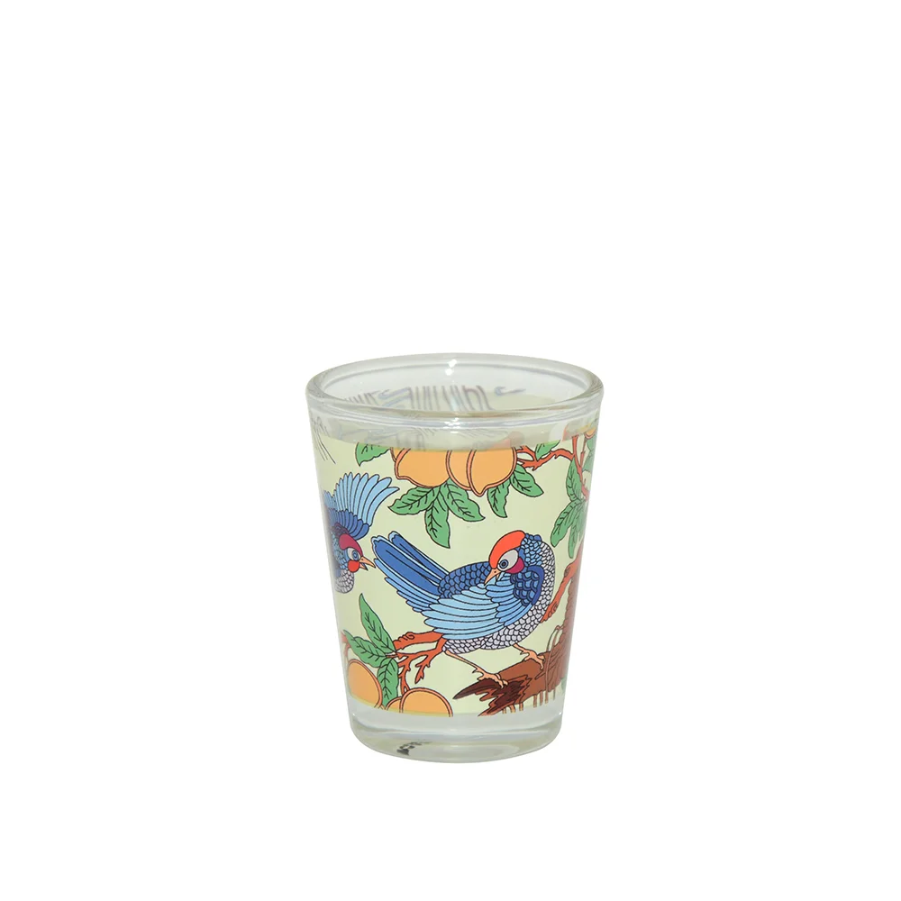 1.5oz Blank Sublimation Glass Shot Mug Clear with White Patch thumbnail 2