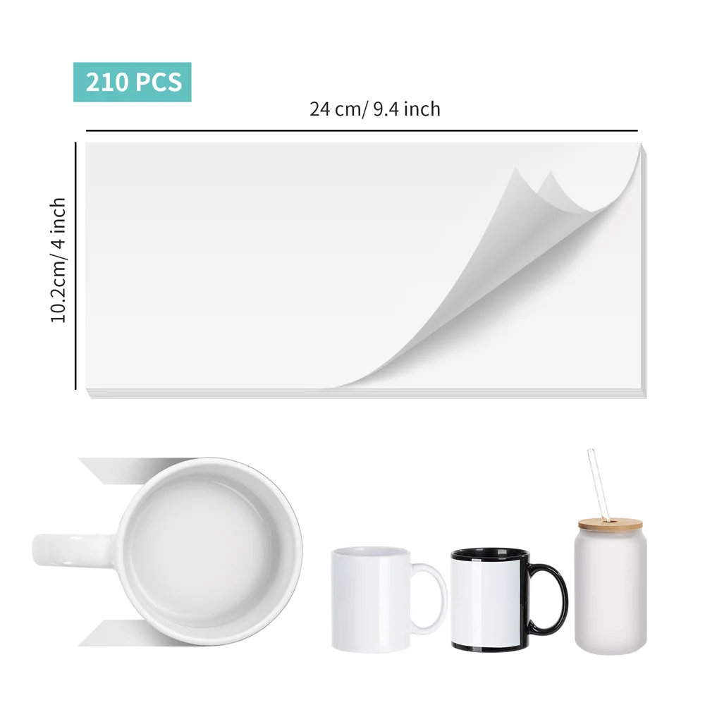 Butcher Paper 3.9 X 9.4 Inch Fit 11 OZ Mugs Print 210 Sheets thumbnail 5