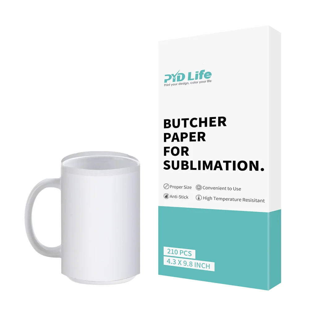 Butcher Paper 4.3 X 9.8 Inch Fit 15 OZ Mugs Print 210 Sheets thumbnail 1