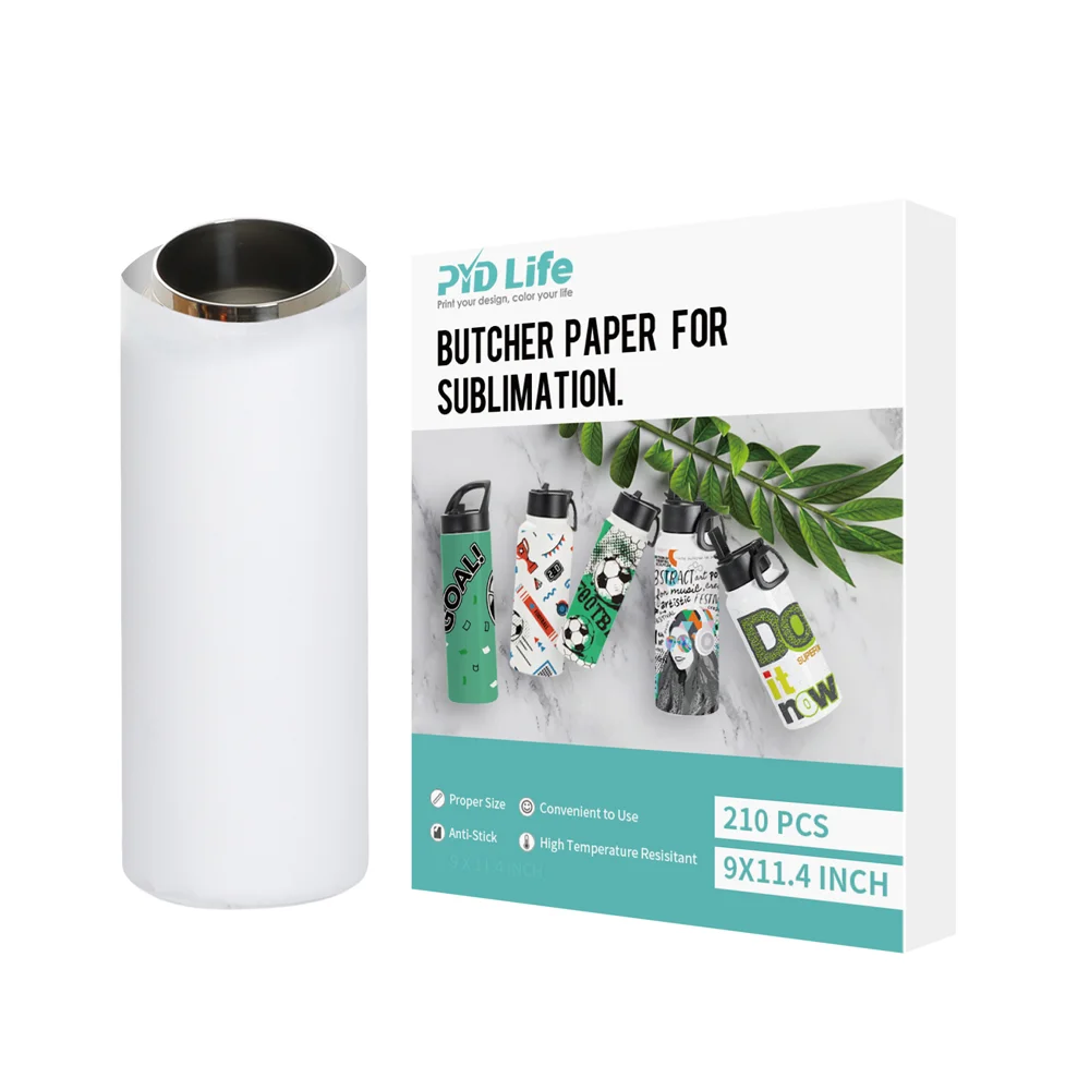 Butcher Paper 9 X 11.4 Inch Fit 32 OZ Water Bottles Print 210 Sheets thumbnail 1
