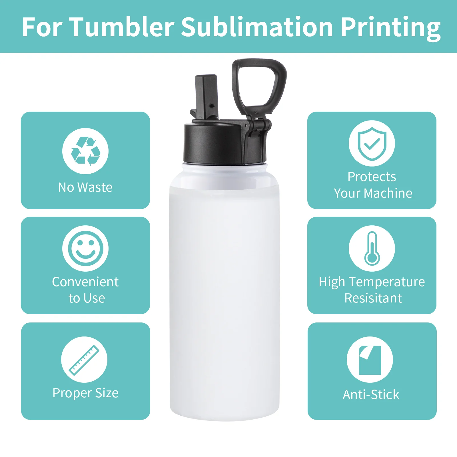 Butcher Paper 9 X 11.4 Inch Fit 32 OZ Water Bottles Print 210 Sheets thumbnail 3