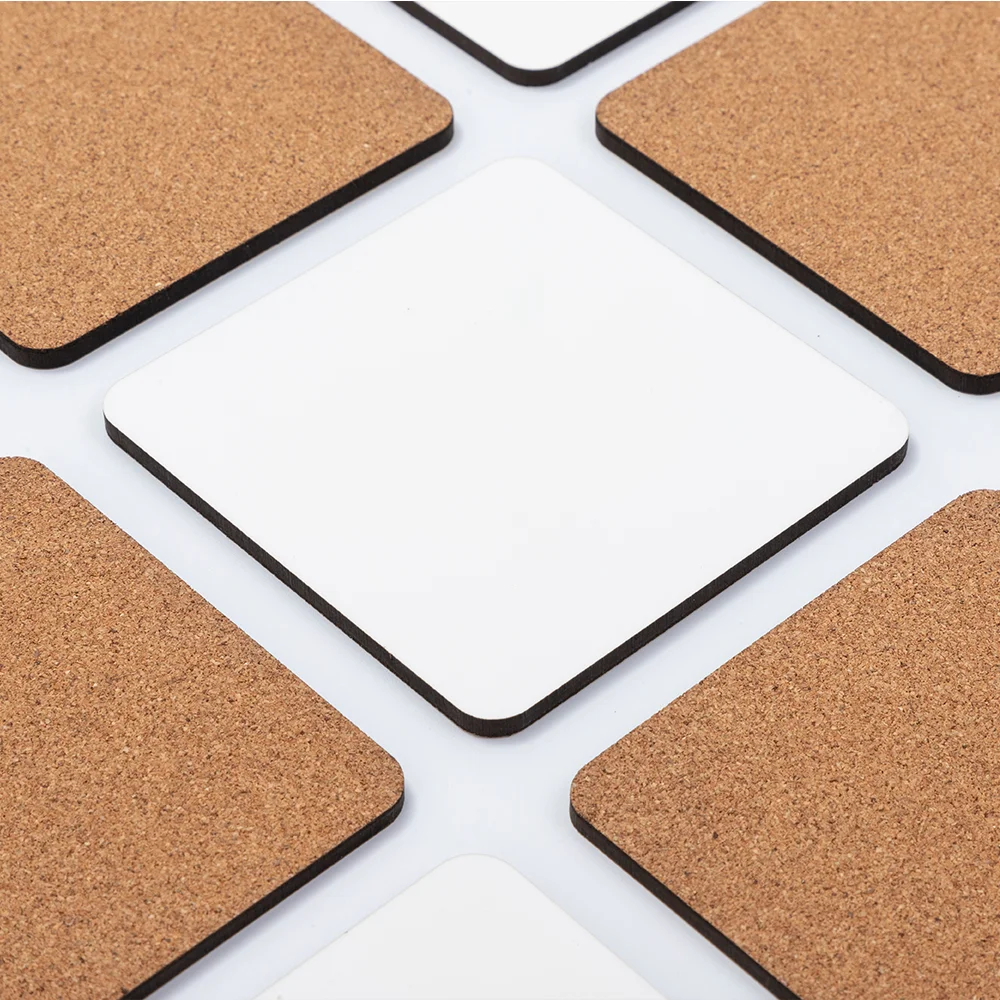 Sublimation Square Coaster with Cork(9.5*9.5cm/3.75"x3.75") thumbnail 3