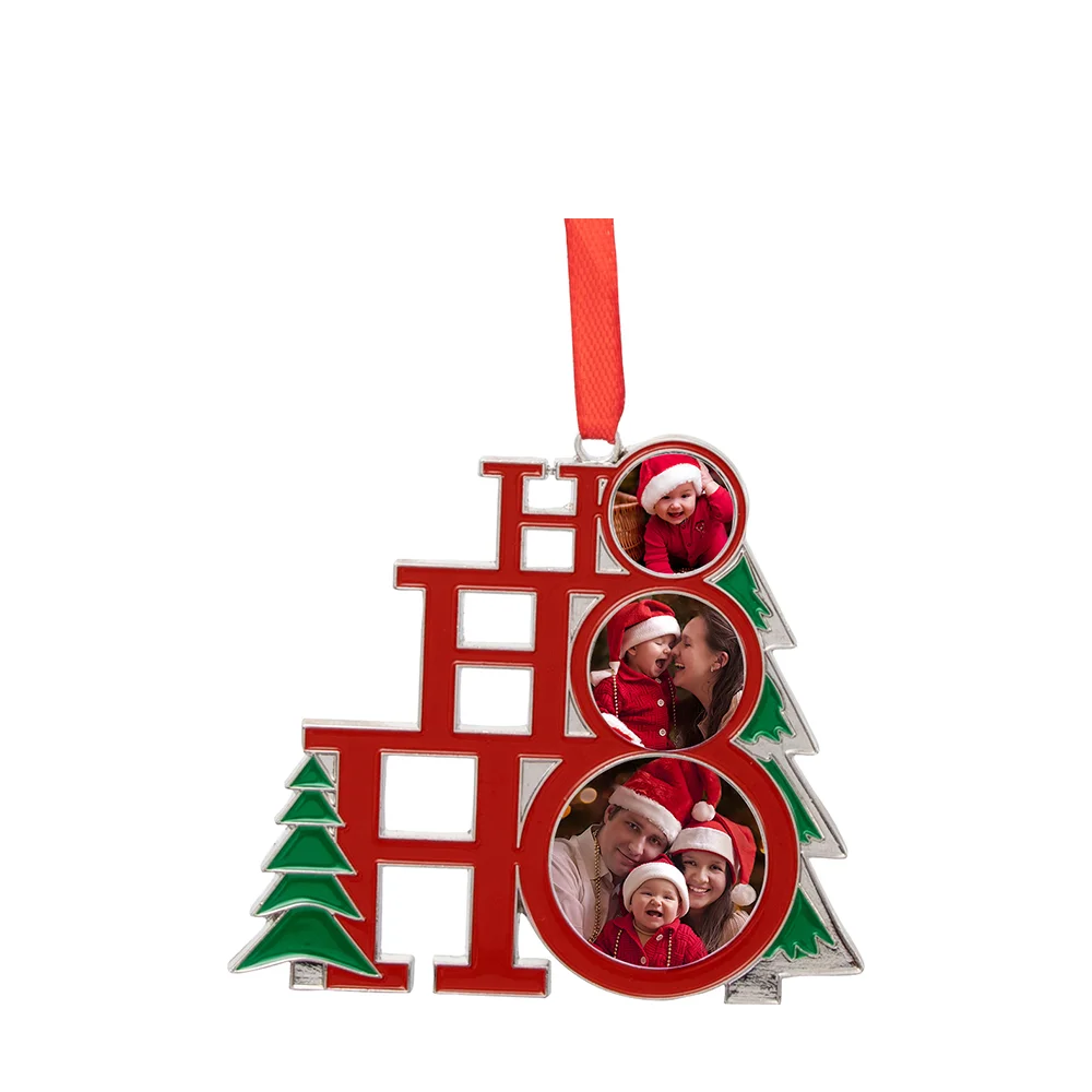 3" Metal Christmas Tree Ornament thumbnail 2