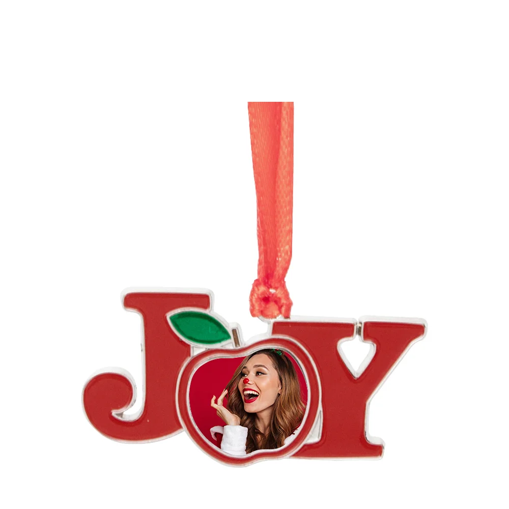 3" Metal Christmas JOY Ornament thumbnail 2