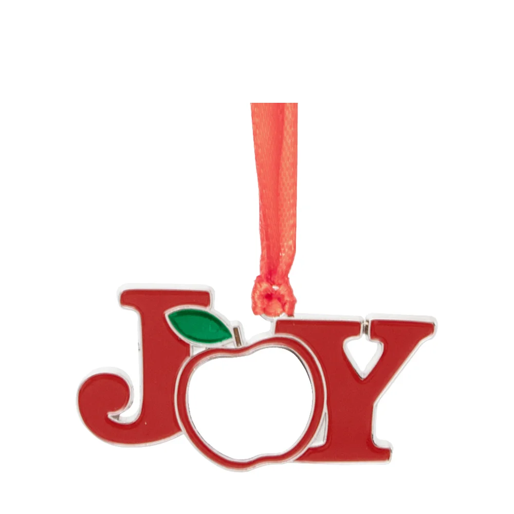 3" Metal Christmas JOY Ornament thumbnail 1