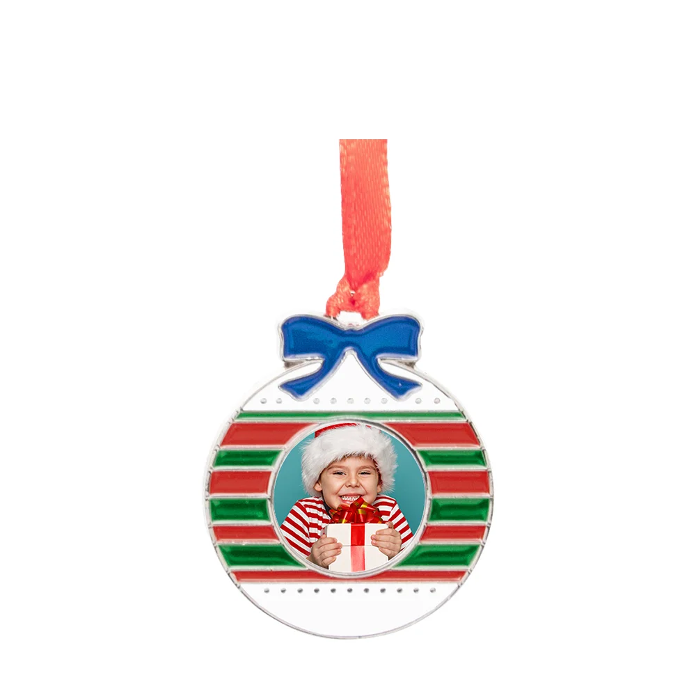 3" Metal Christmas Ball Ornament