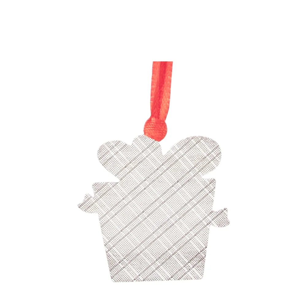 3" Metal Christmas Box Ornament thumbnail 4