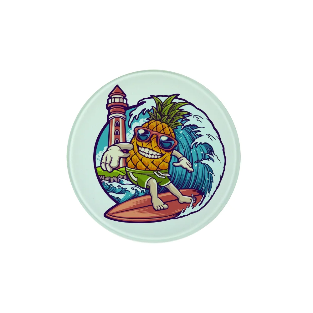 Sublimation Round Glass Mug Coaster  (10cm/3.9") thumbnail 2