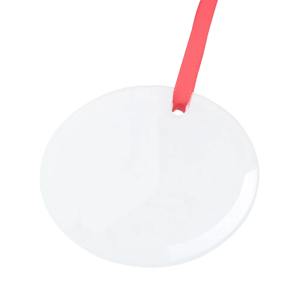 Sublimation Ornament Blanks Glass Hanging Christmas Ball Ornaments Crafts (3inch, Circle) thumbnail 4
