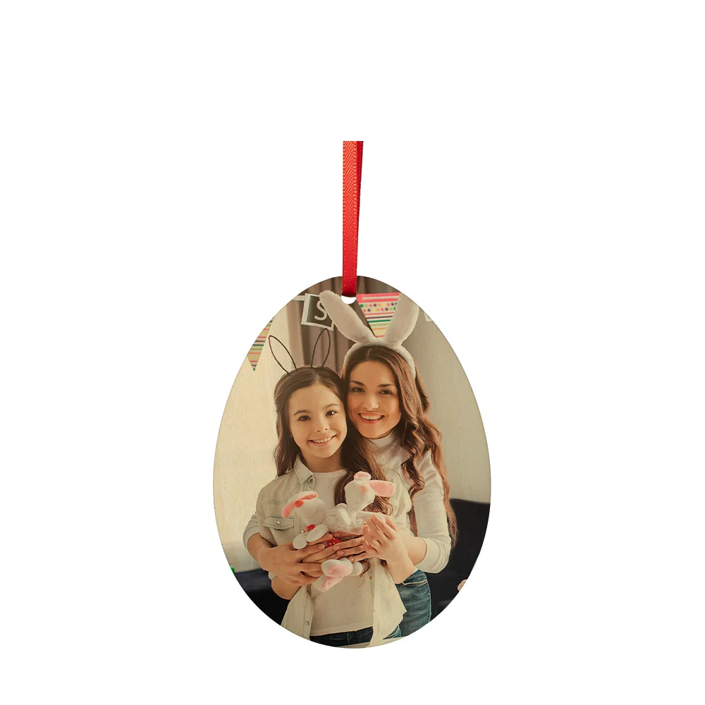 Sublimation Double-Sided Plywood Ornament(Easter Egg)