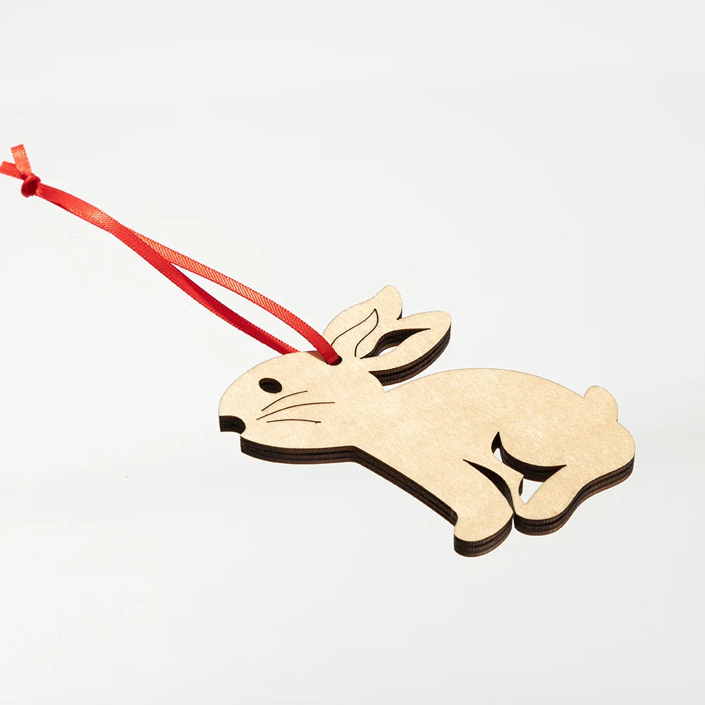 Sublimation Double-Sided Plywood Ornament(Easter Bunny) thumbnail 3
