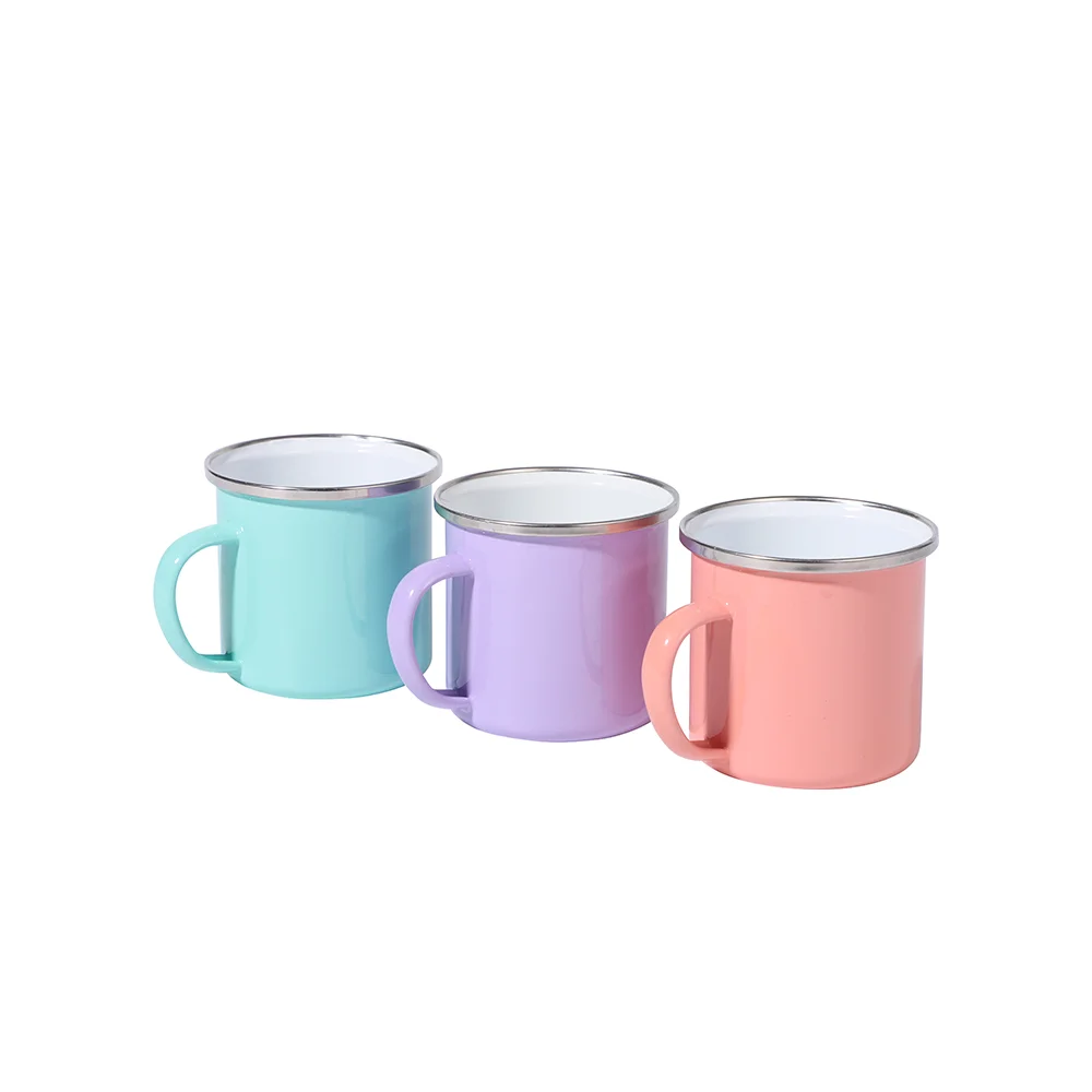 12oz Blank Sublimation Enamel Camping Mug (Mint Green) thumbnail 3