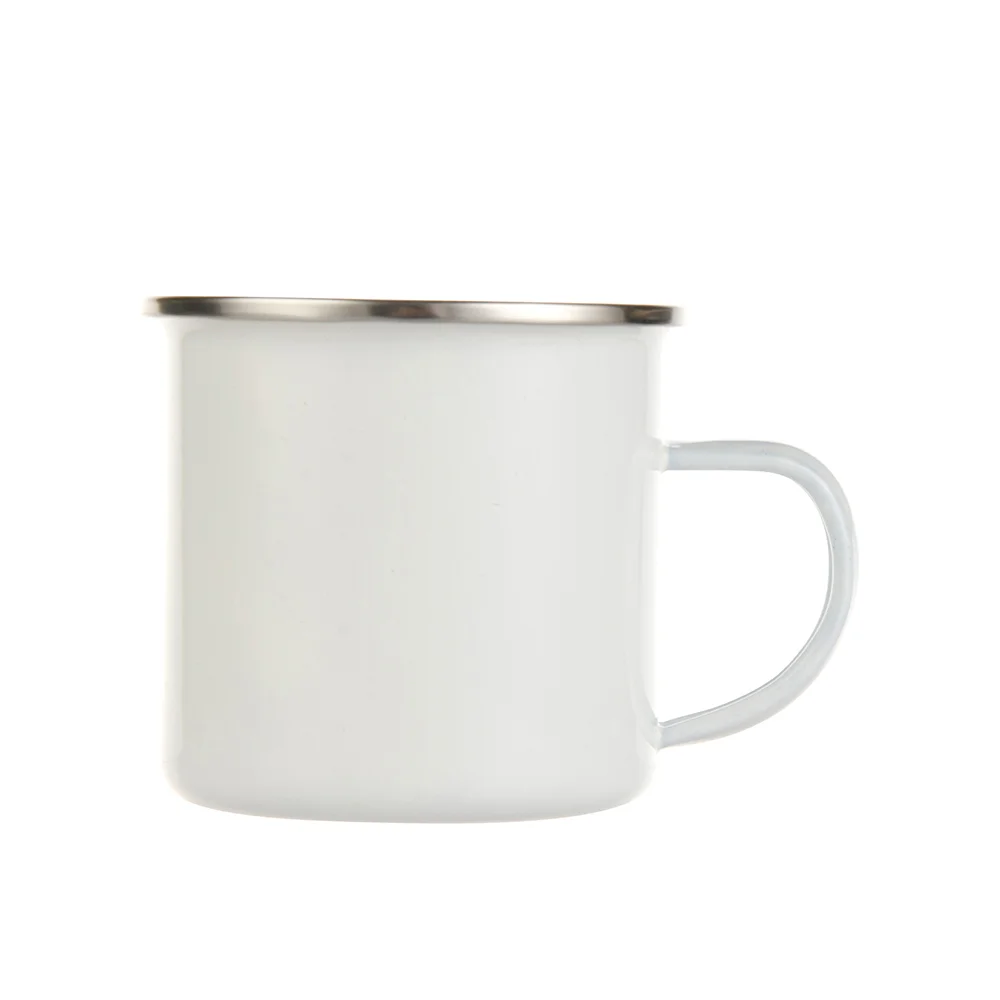 Sublimation Camping Enamel Mug White 12 OZ thumbnail 1
