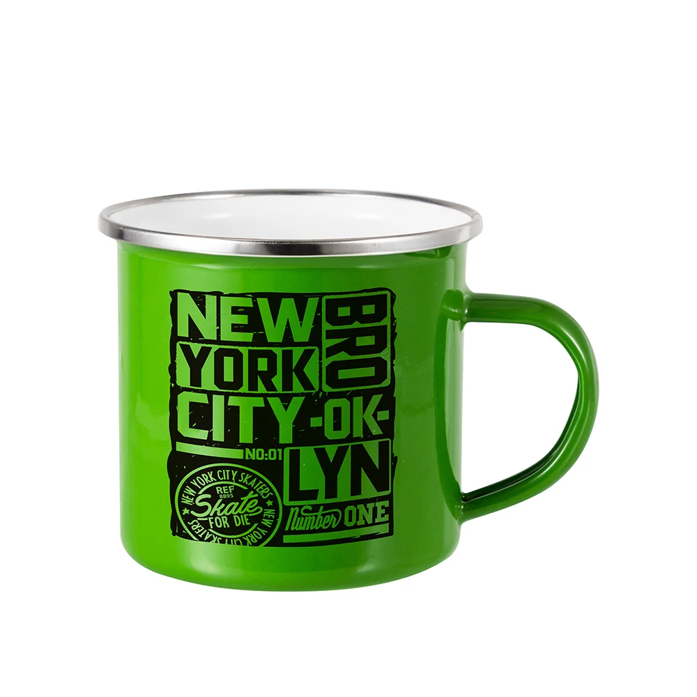 12oz/360ml Enamel Camping Mug (Green) thumbnail 2