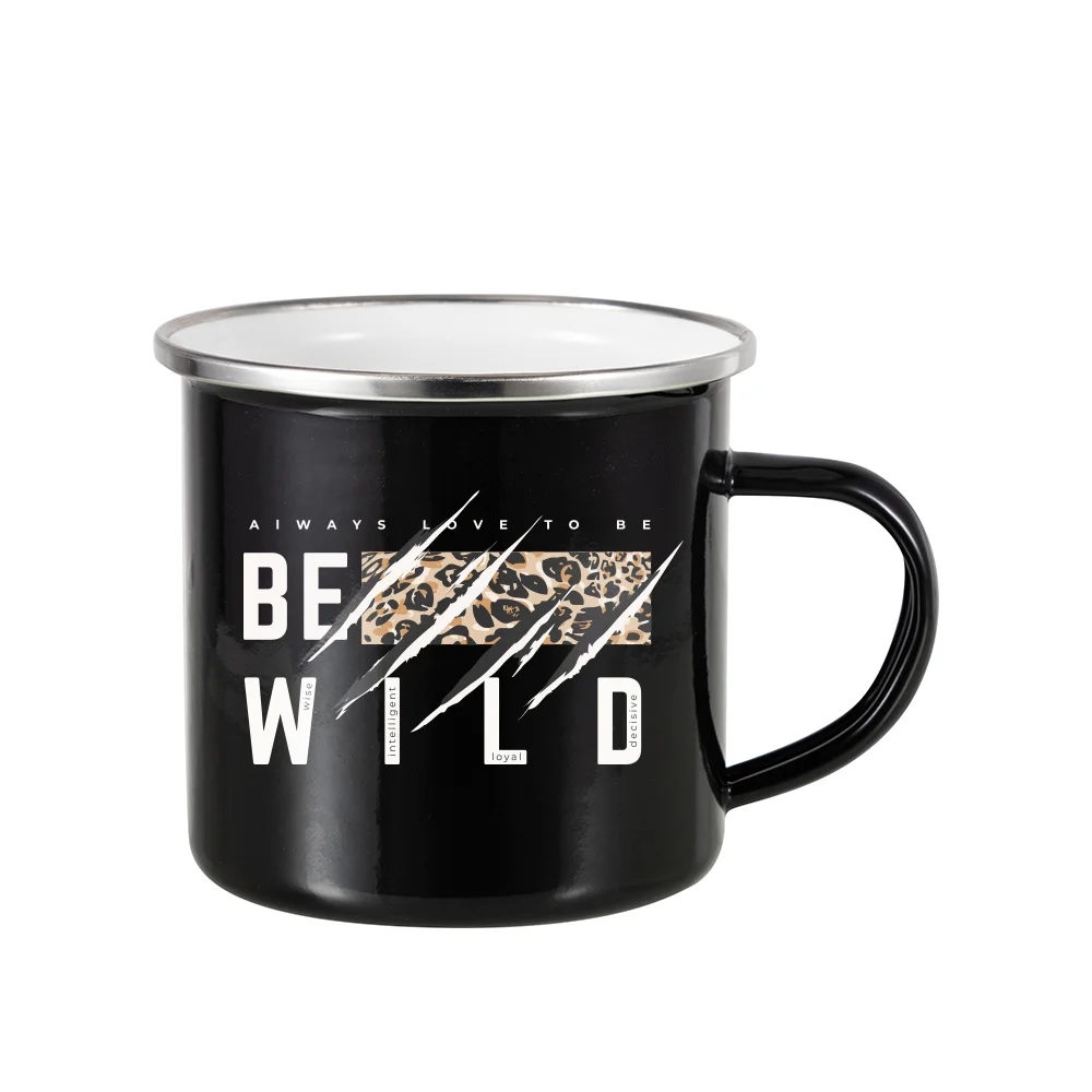 12oz/360ml Enamel Camping Mug (Black) thumbnail 2