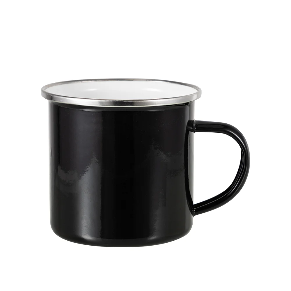 12oz/360ml Enamel Camping Mug (Black) thumbnail 1