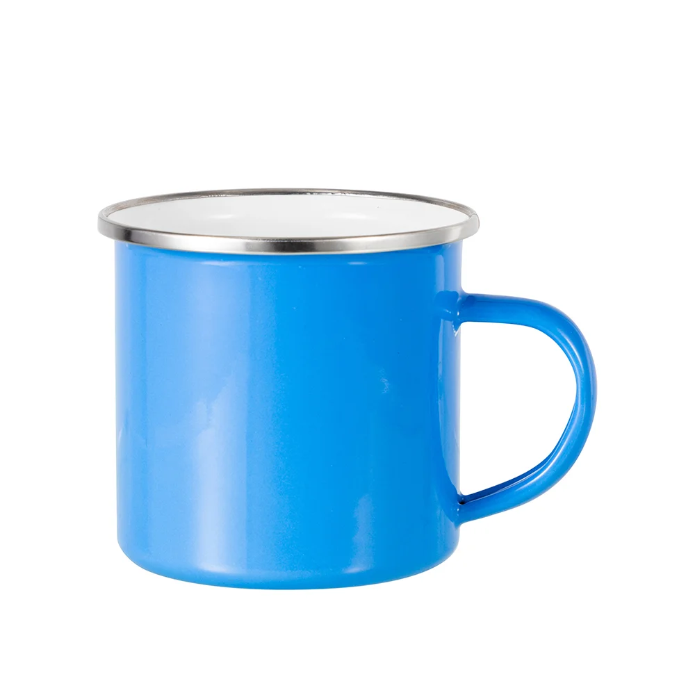 12oz/360ml Enamel Camping Mug (Blue) thumbnail 1