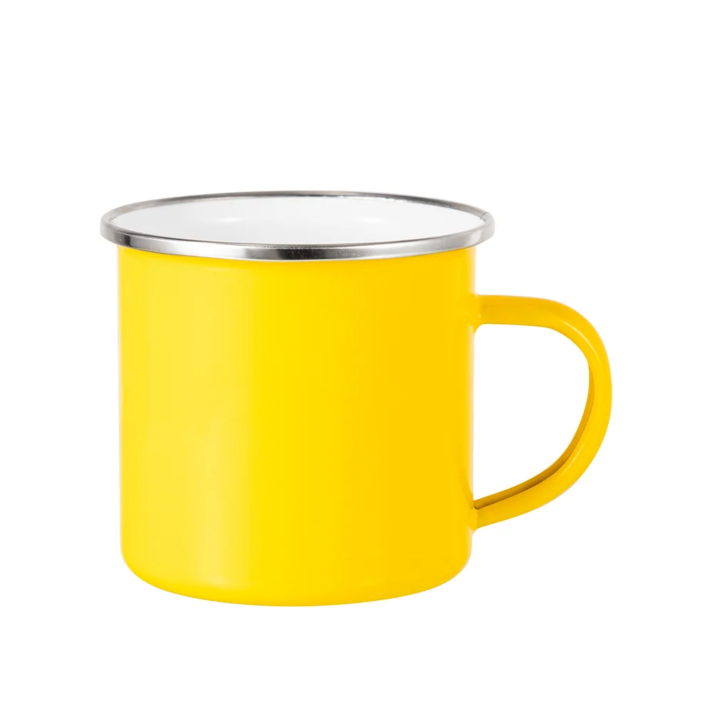 12oz/360ml Sublimation Enamel Camping Mug (Yellow) thumbnail 1