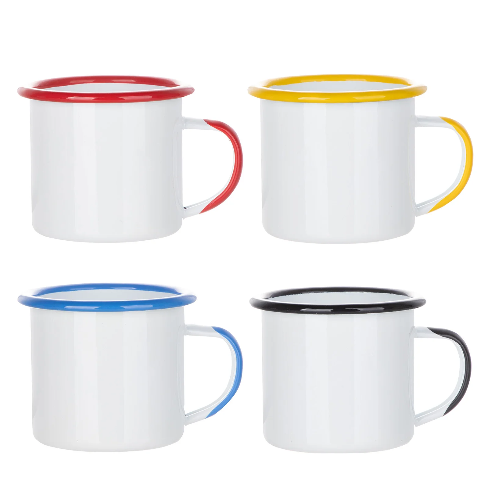 12oz/360ml Color Rim Sublimation Enamel Camping Mug (Light Blue) thumbnail 3