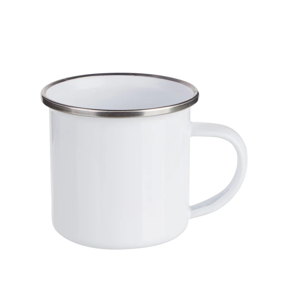 Sublimation Camping Enamel Mug White 6OZ thumbnail 3