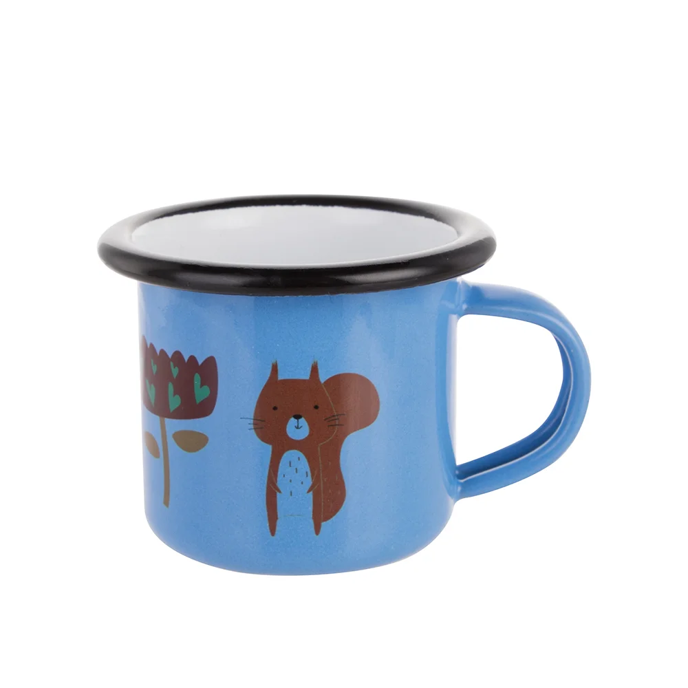 3oz/100ml Colored Enamel Mug(Blue) thumbnail 2