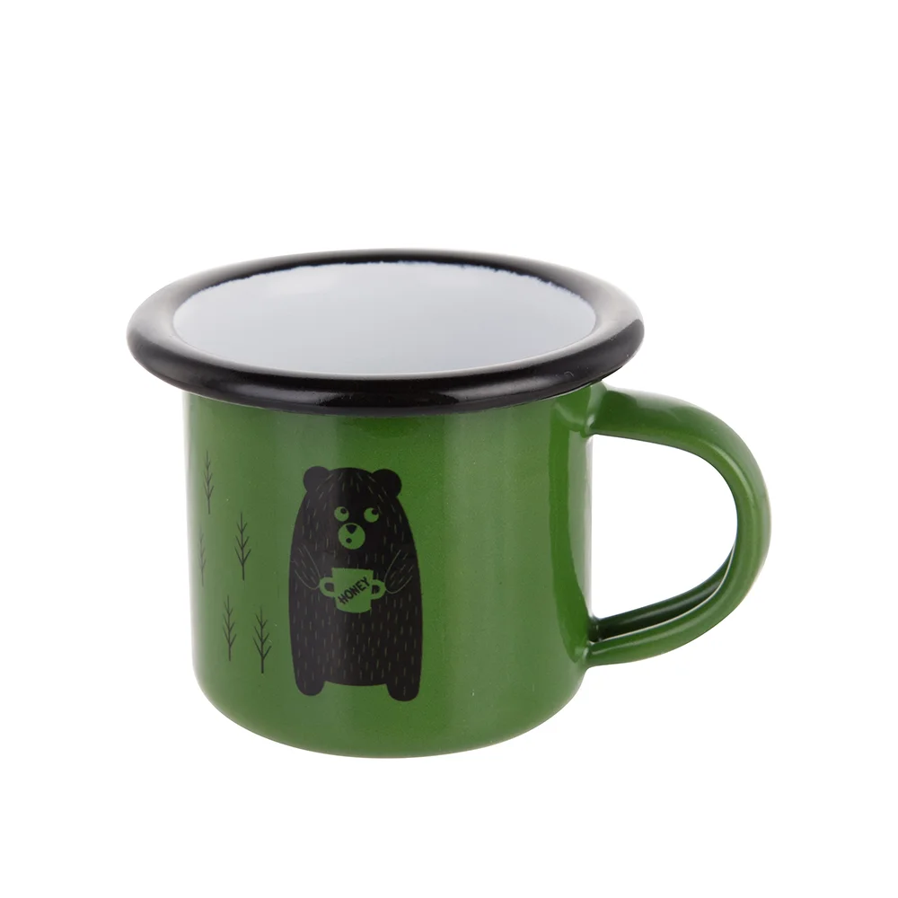 3oz/100ml Colored Enamel Mug(Green) thumbnail 2
