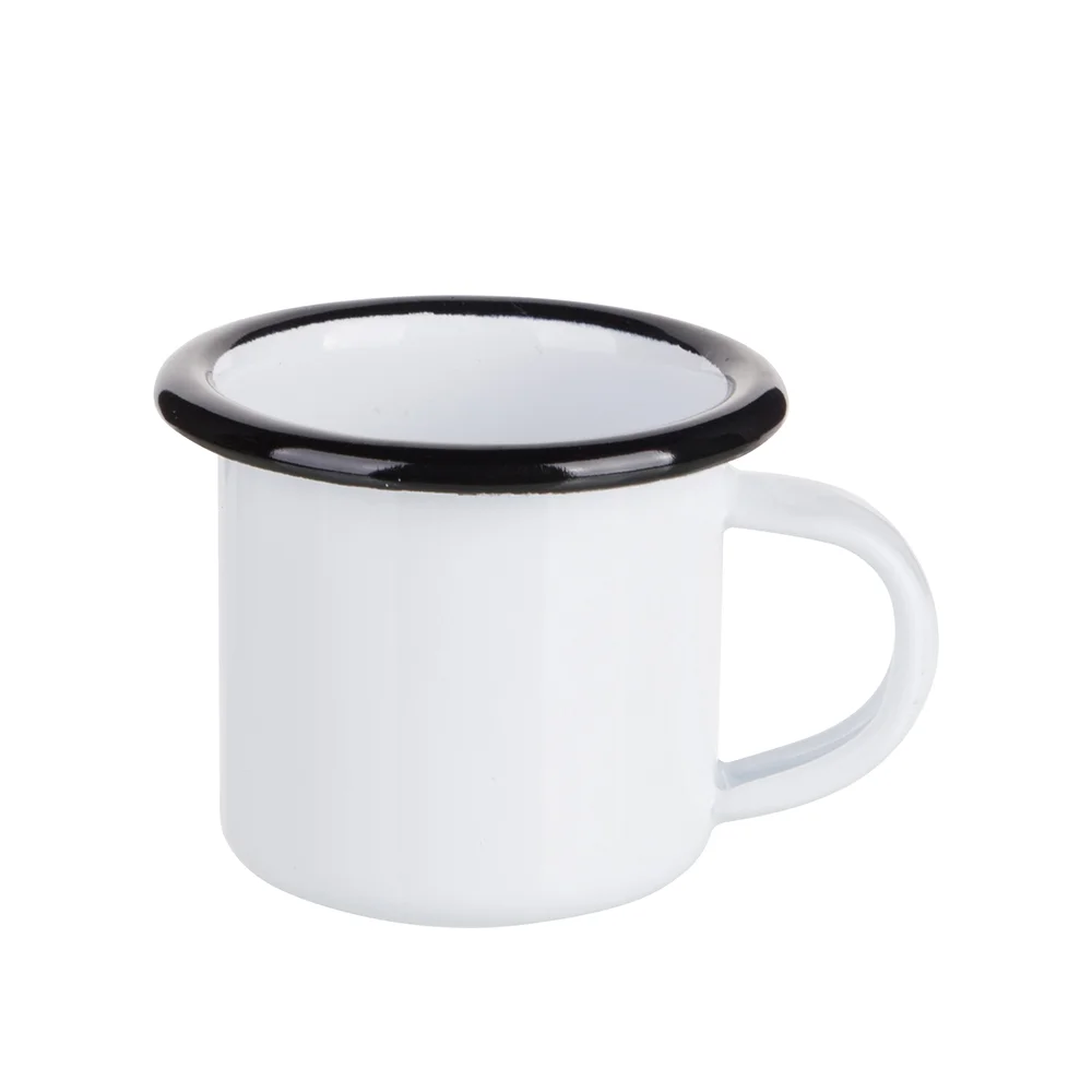 3oz/100ml Enamel Mug with Black Rim thumbnail 1
